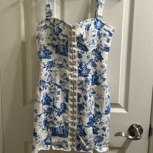 For Love & Lemons Monika Hook-front Mini Casual Dress